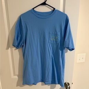 Vineyard Vines Light Blue Short Sleeve Tee with Pocket